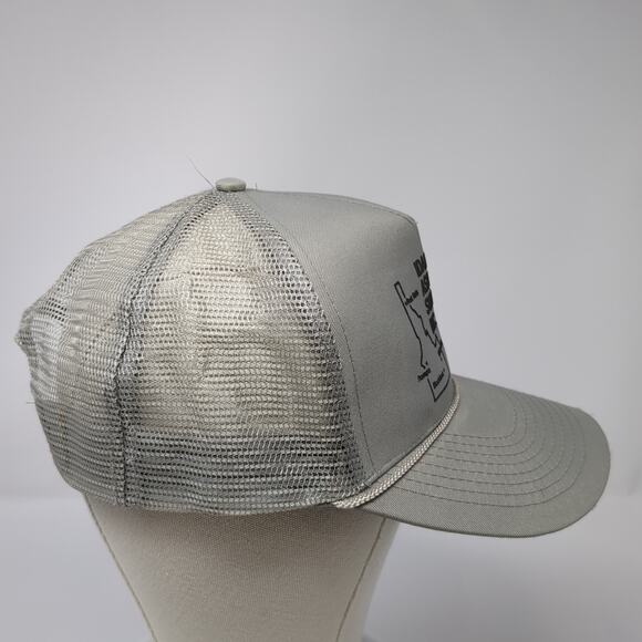 Idaho Asphalt Supply Inc Trucker Hat Gray One Size Adjustable Mesh Back Mohr's - Picture 5 of 10